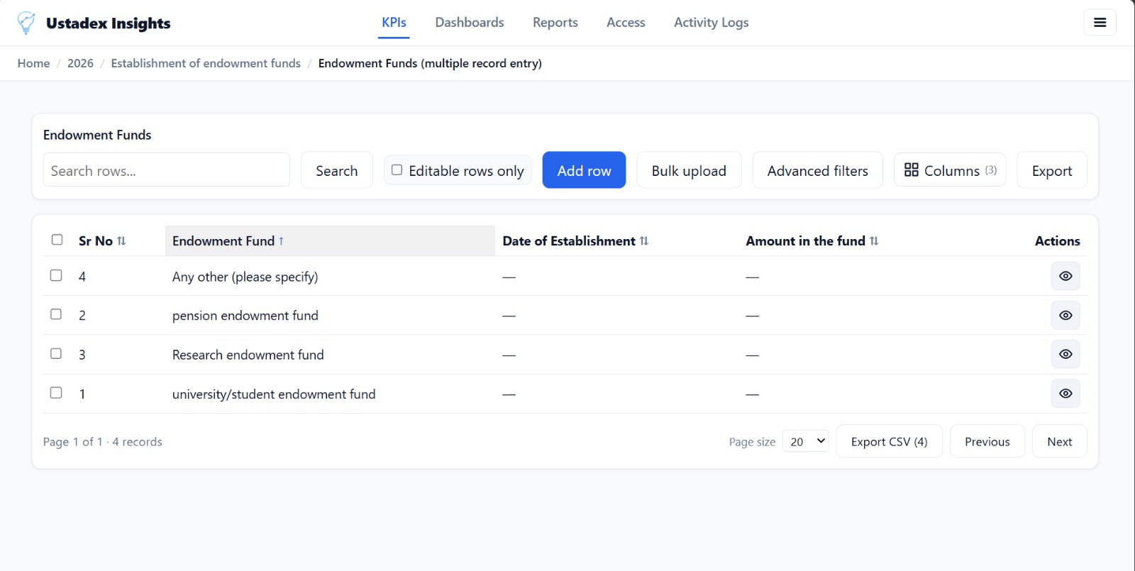 Ustadex Interface Gallery